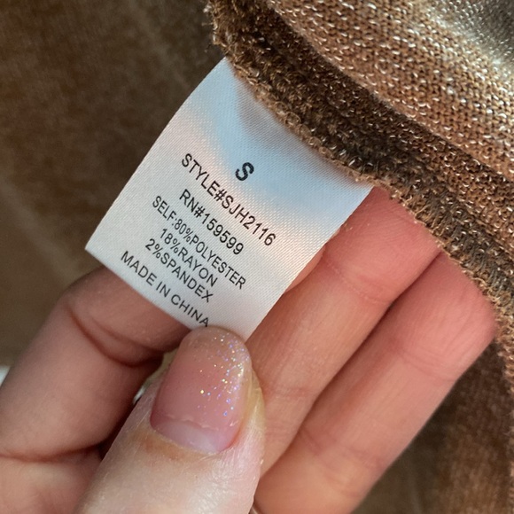 Brown Ribbed Shacket - Picture 5 of 6